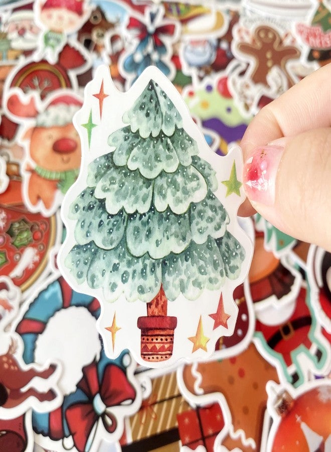 AOWDIAO 200 Pcs Cute Christmas Vinyl Stickers for Water Bottles, Scrapbooking & Crafts - Fun Holiday Party Favors, Xmas Gifts for Kids & Adults - Image 4